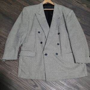 Terzo Uomo men’s houndstooth blazer Size 46R Vintage